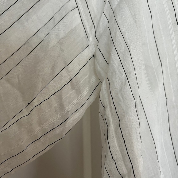 Vince Draped Striped Pullover Blouse - Picture 12 of 12